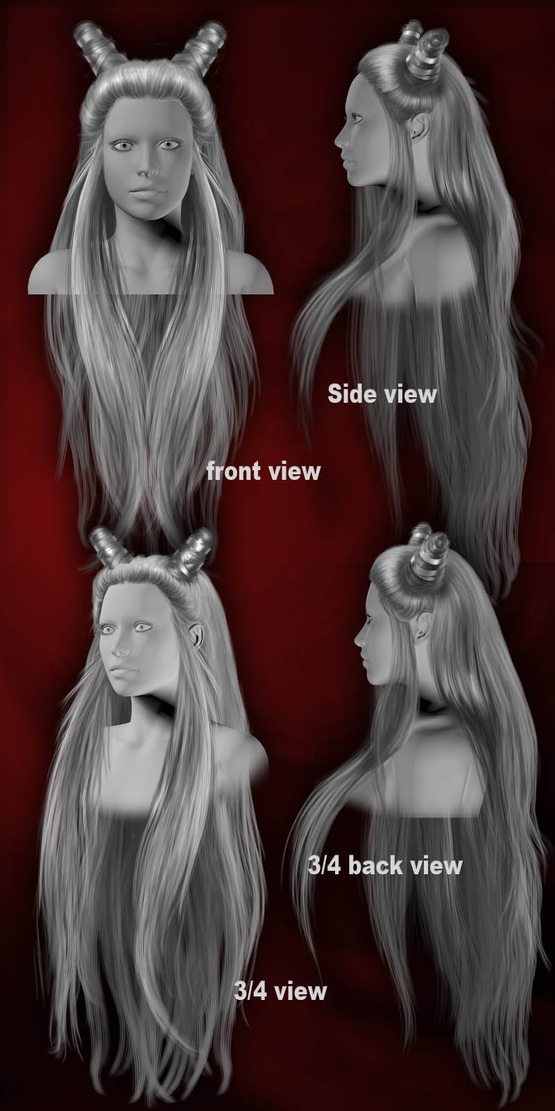 Oriental Fantasy hair by N/A