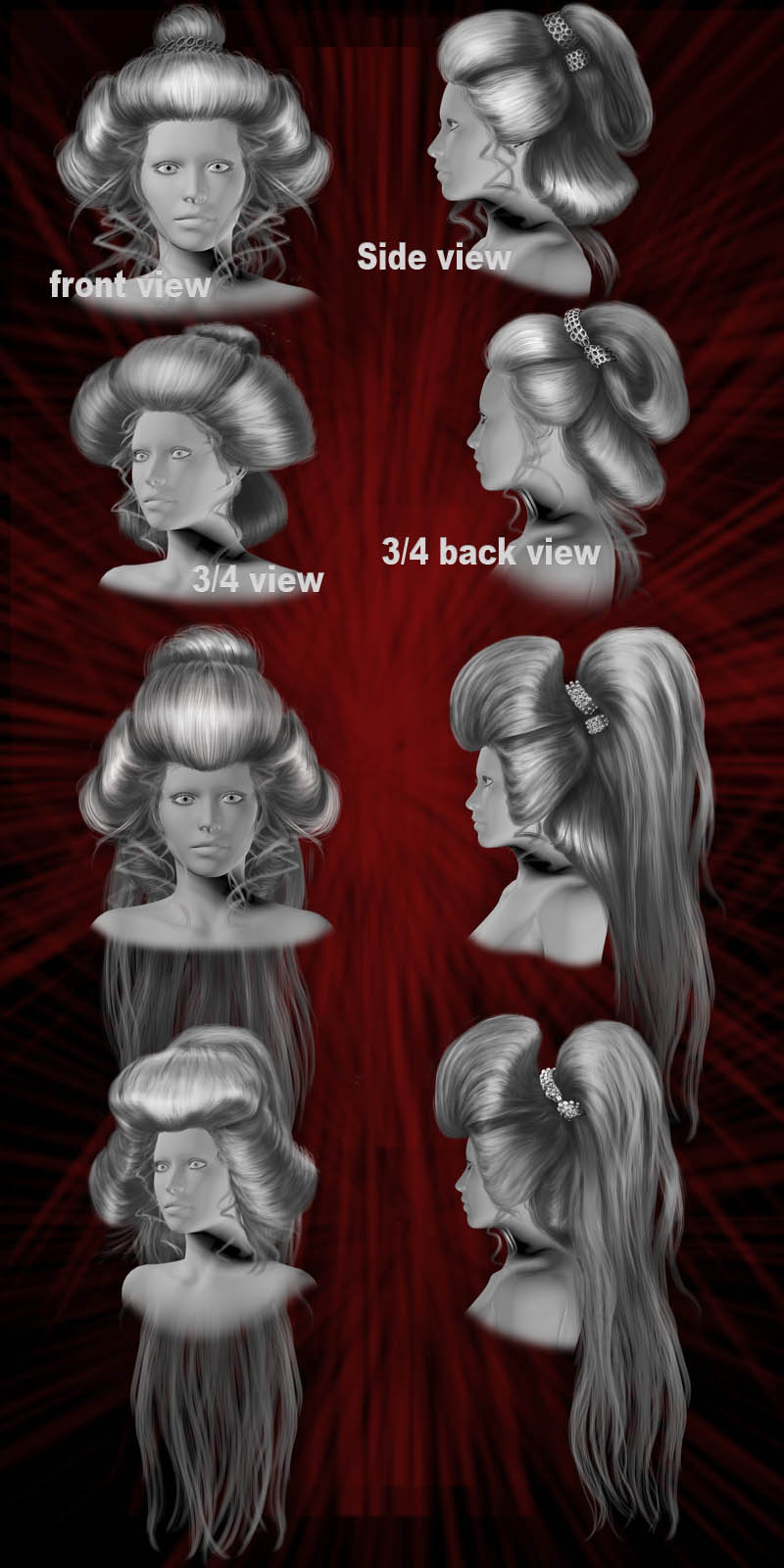 Oriental Fantasy hair by N/A