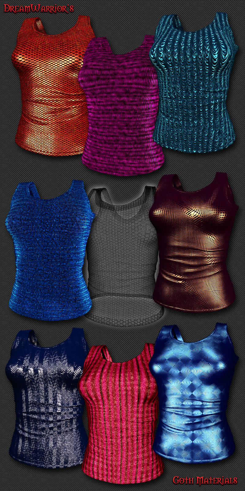 DW - Goth Materials for Poser by N/A