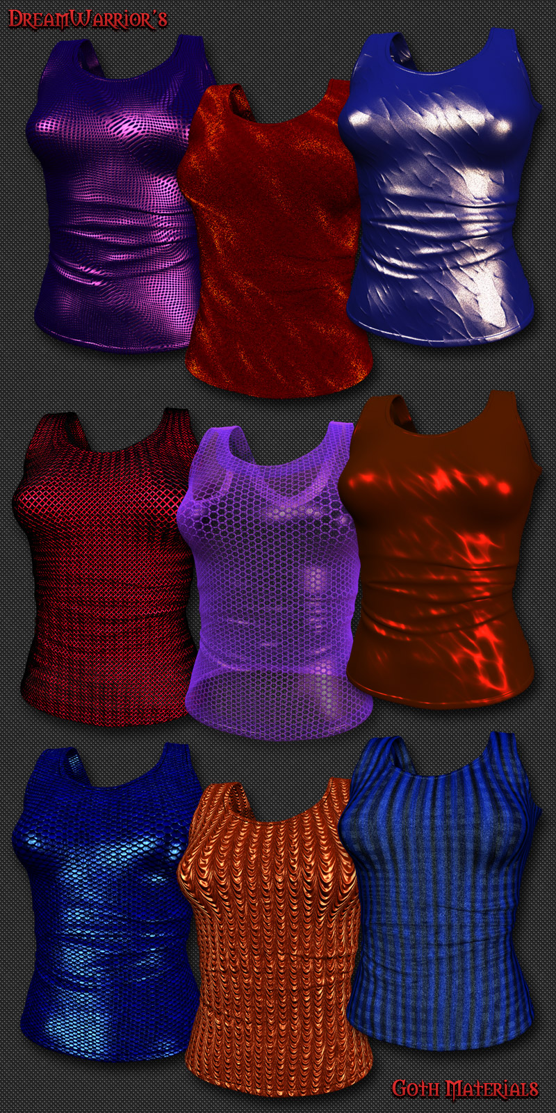 DW - Goth Materials for Poser by N/A