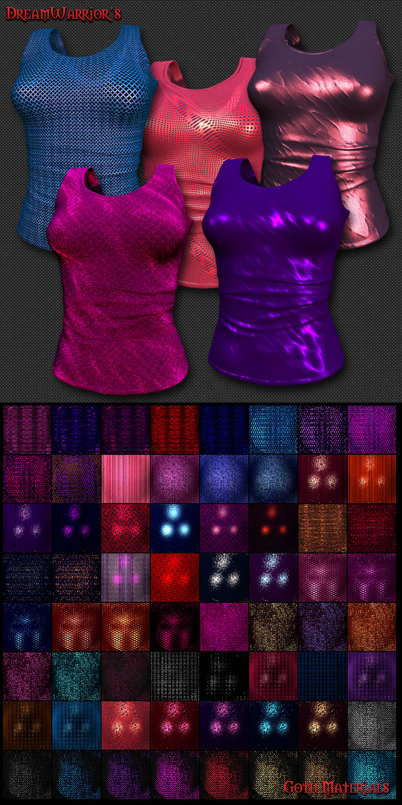 DW - Goth Materials for Poser by N/A