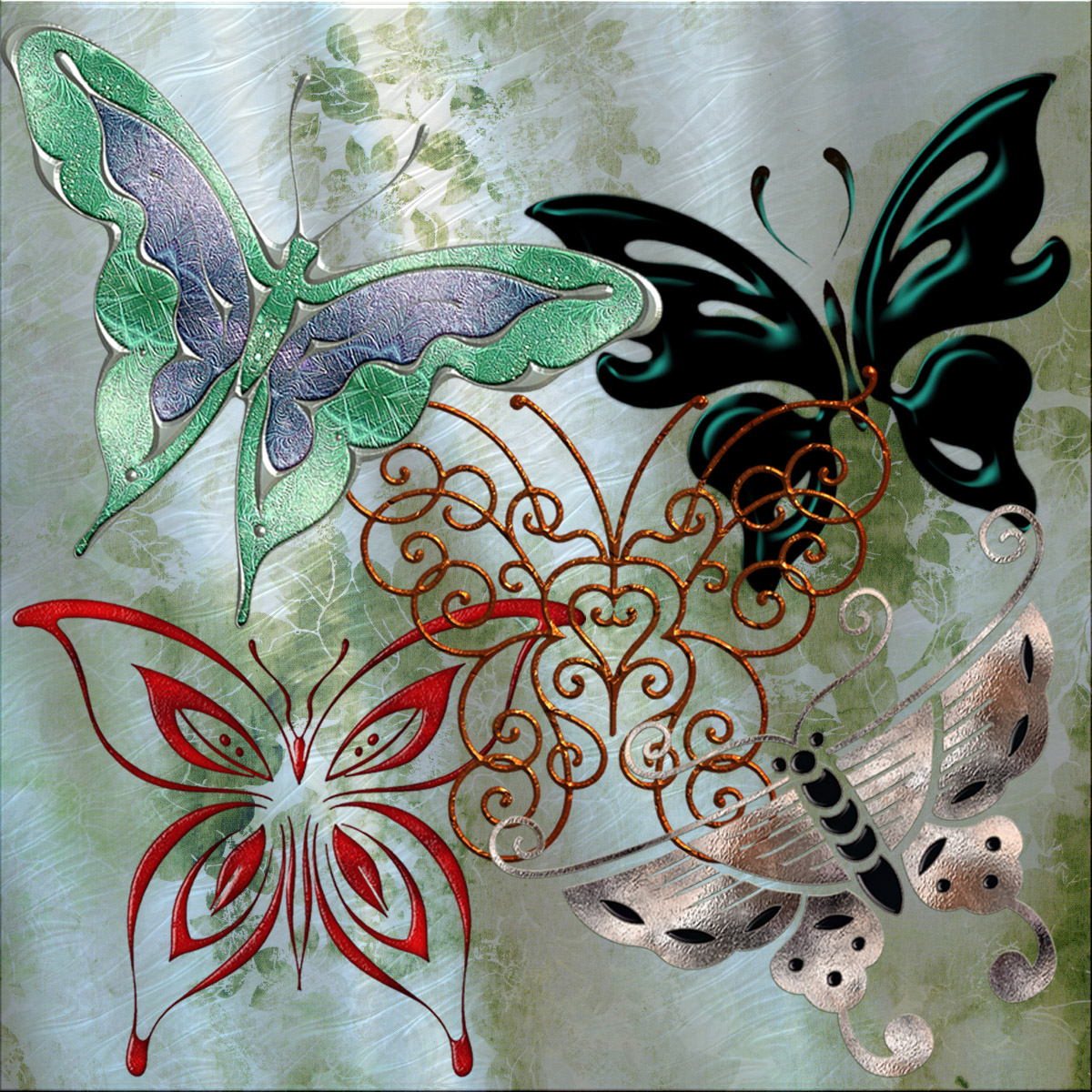 Harvest Moon's Jeweled Butterflies by N/A