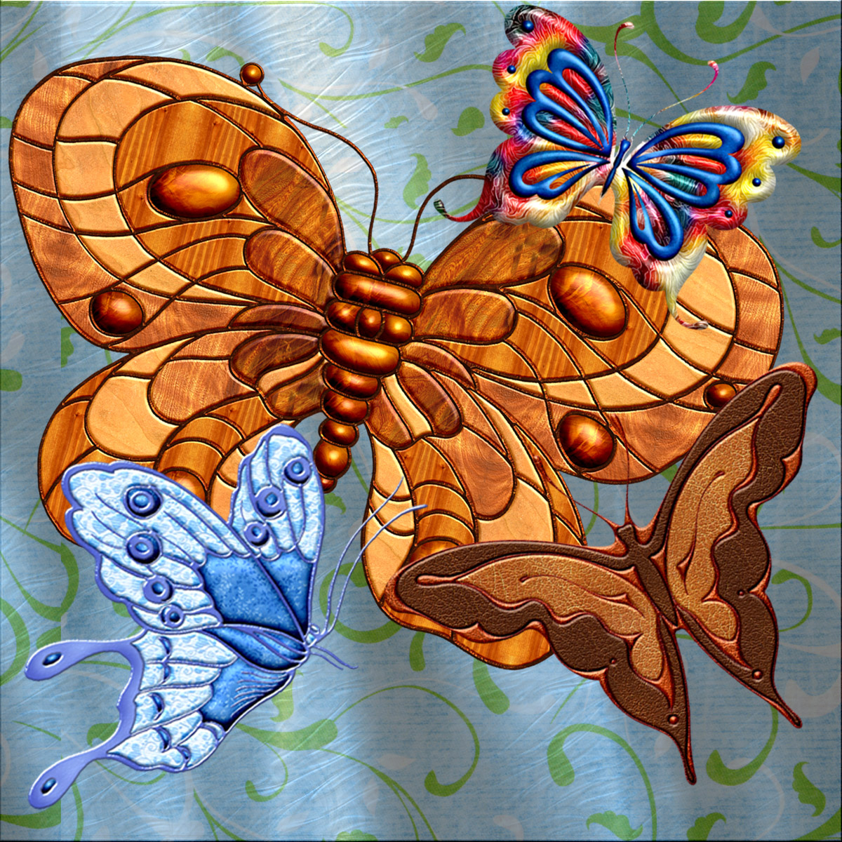 Harvest Moon's Jeweled Butterflies by N/A