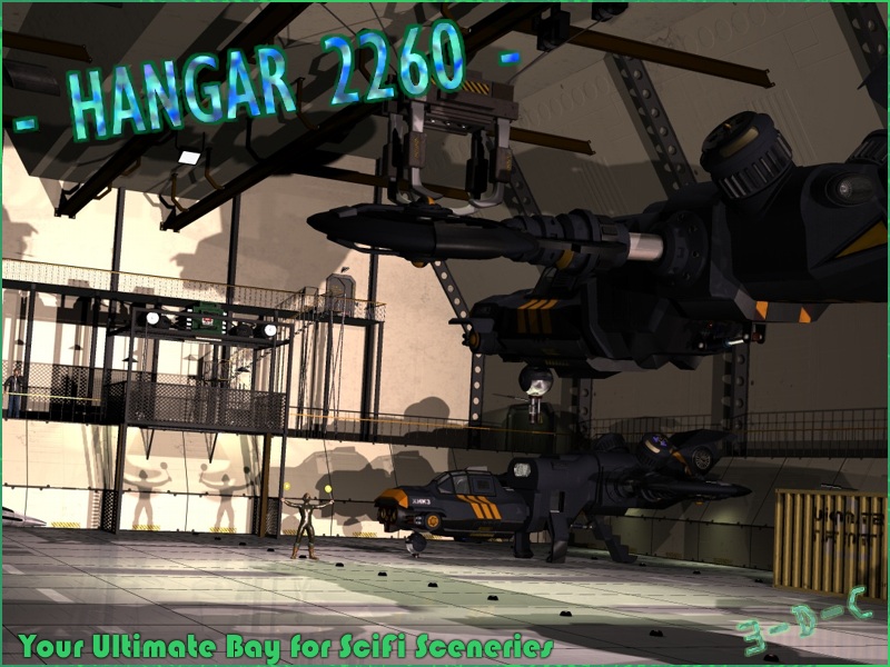 SciFi Hangar 2260 by 3-D-C by N/A