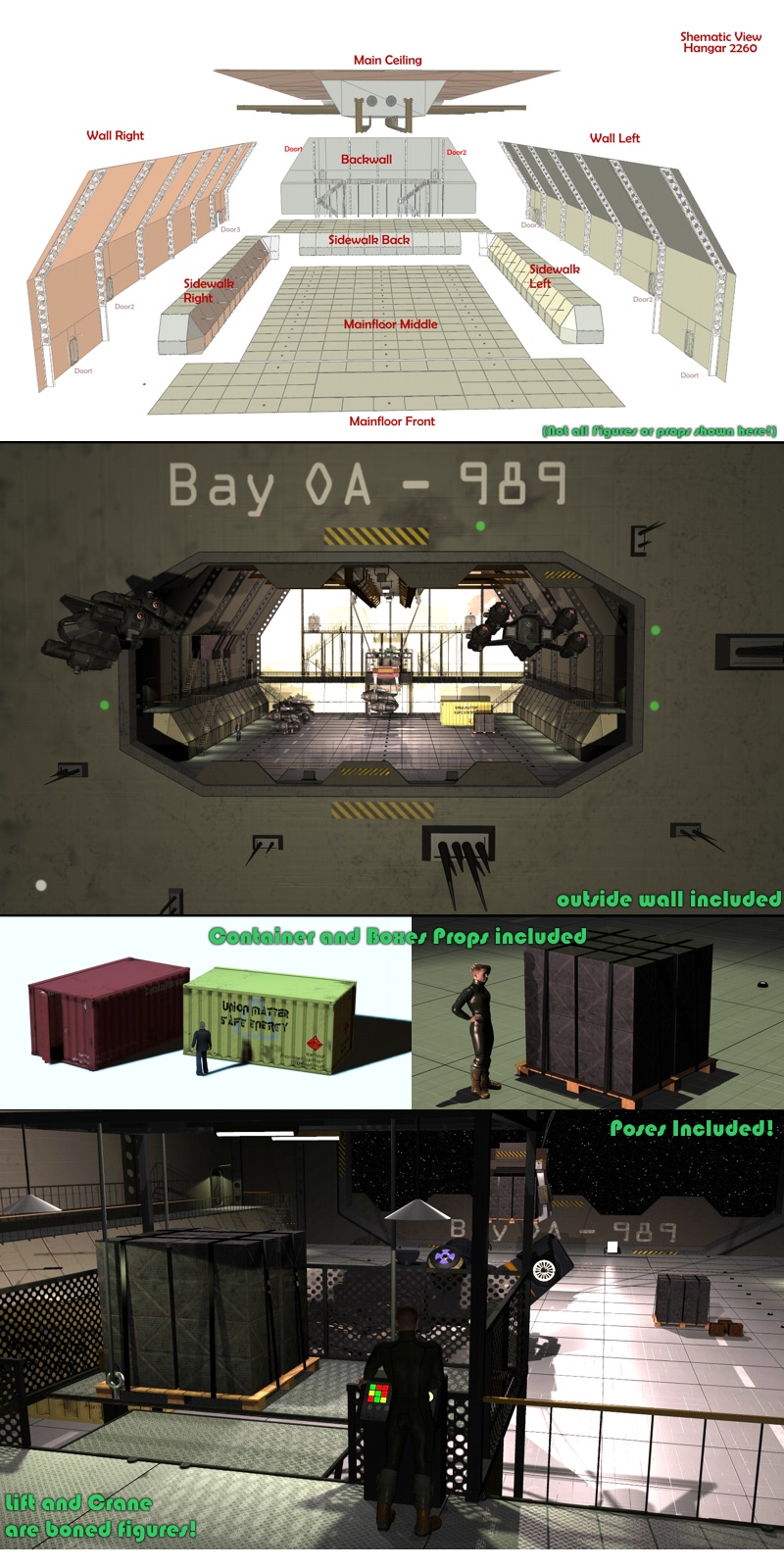 SciFi Hangar 2260 by 3-D-C by N/A