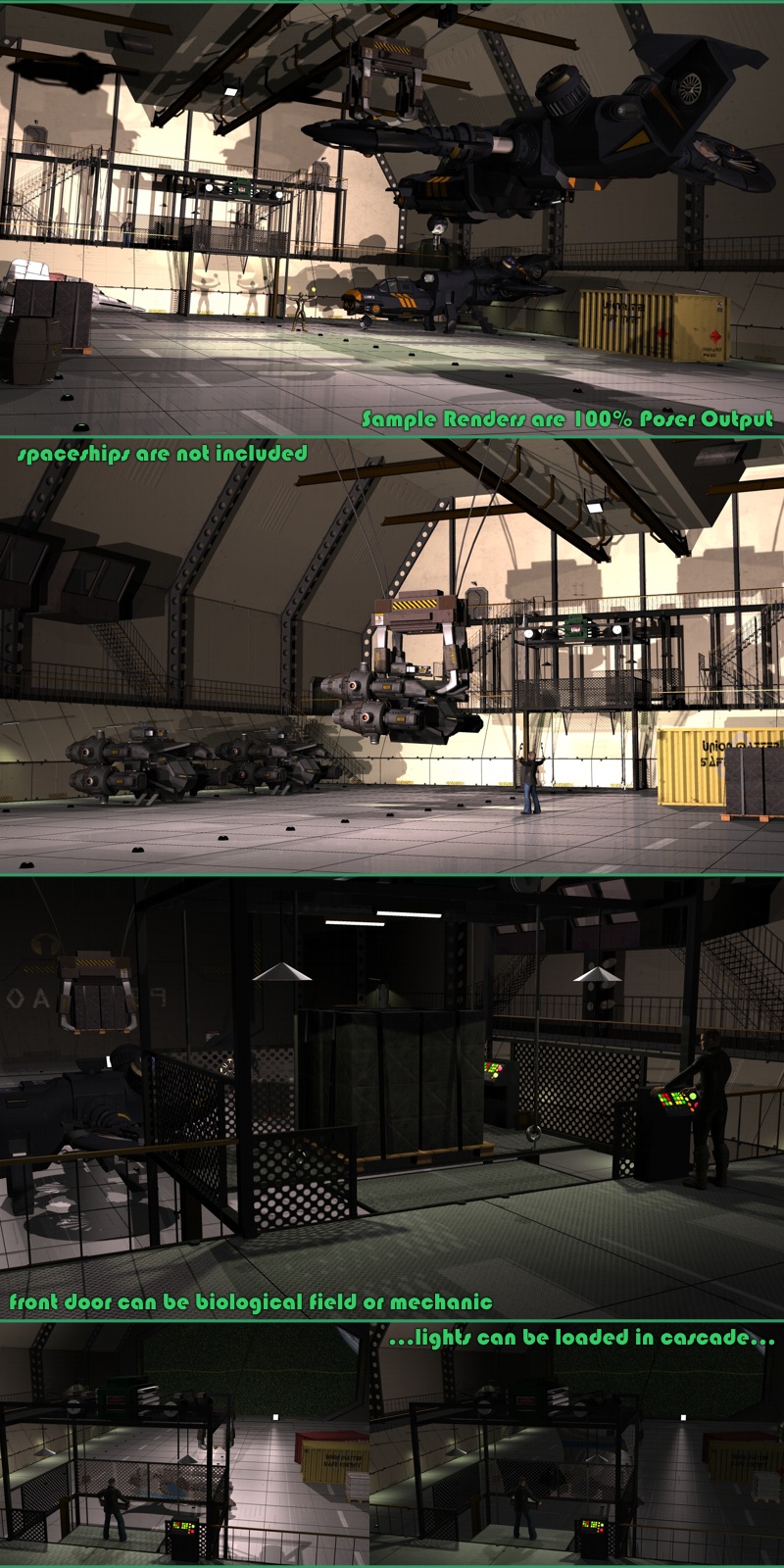 SciFi Hangar 2260 by 3-D-C by N/A