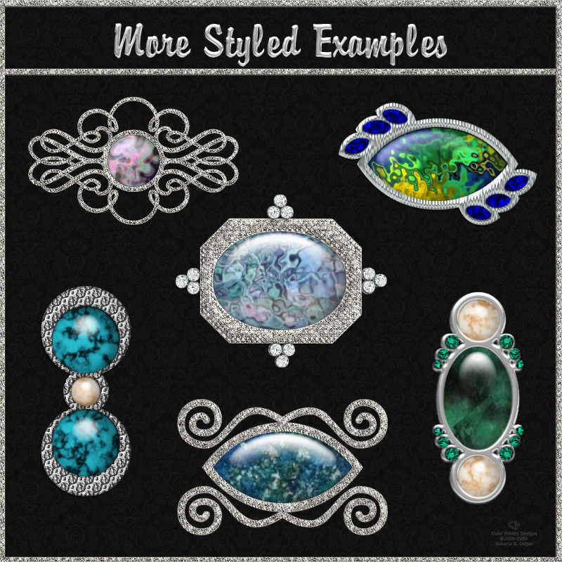 Polished Cabochon Stones {Set #1} by N/A