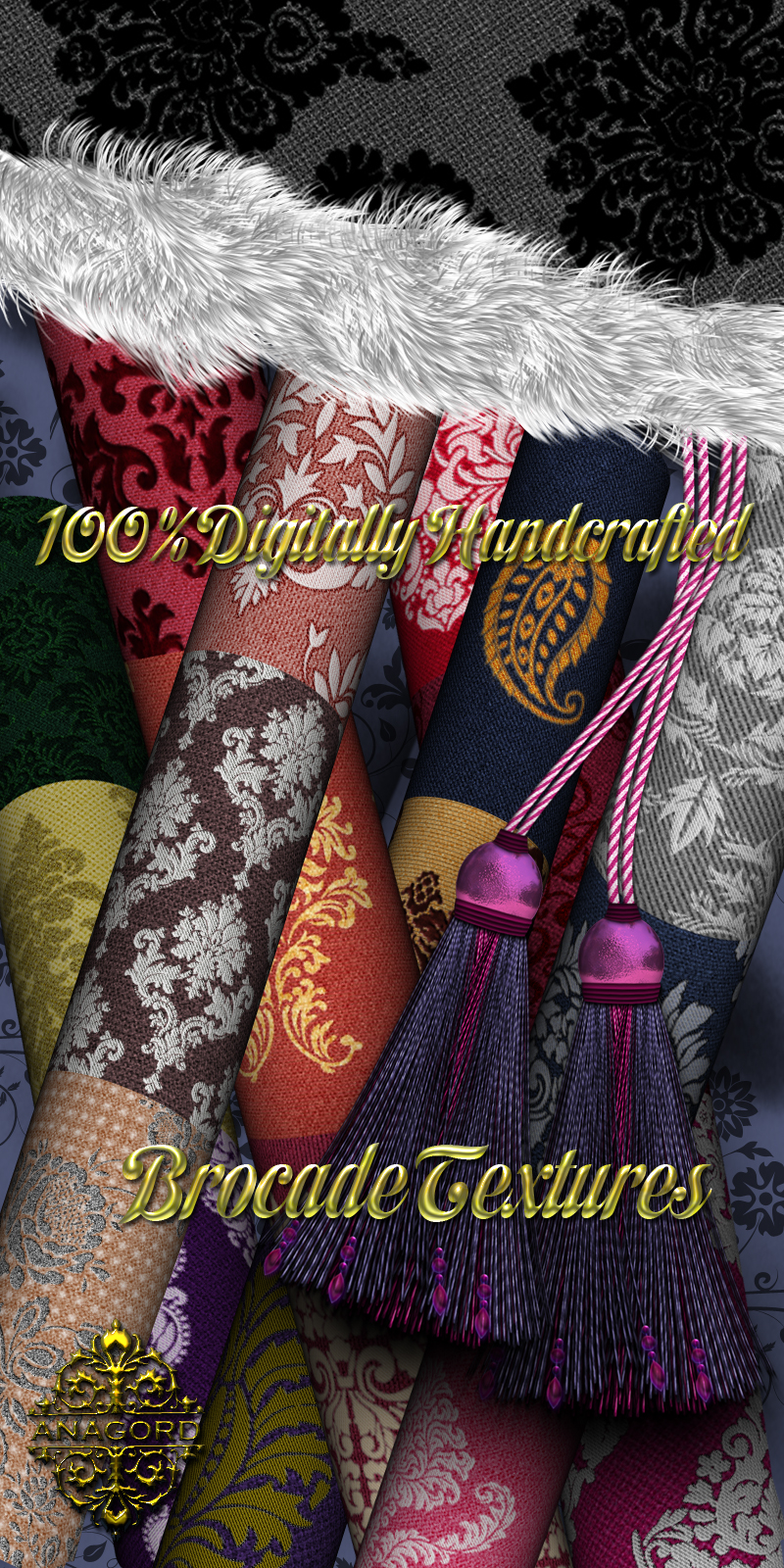 Brocade Textures by N/A