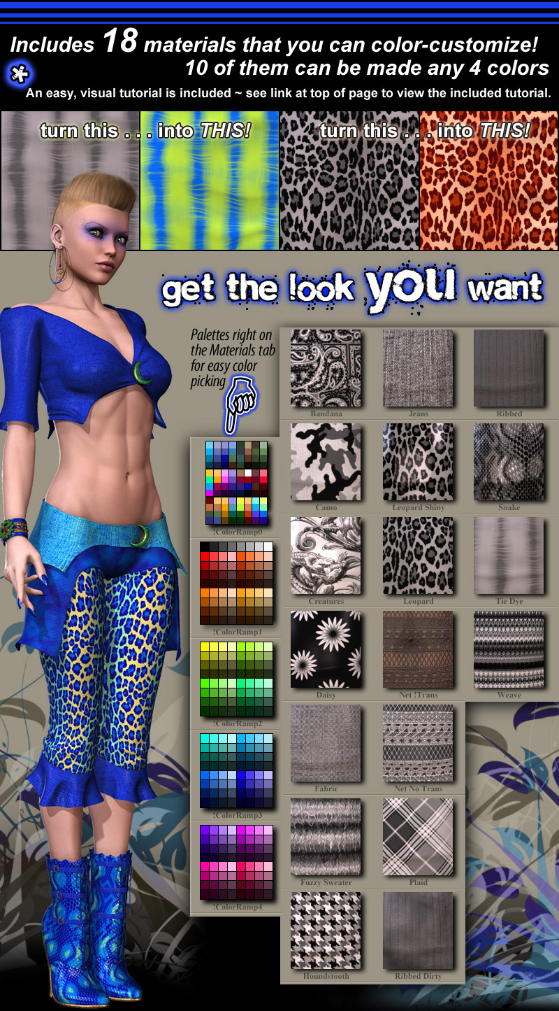 Pd-Color Riot Poser Materials by N/A