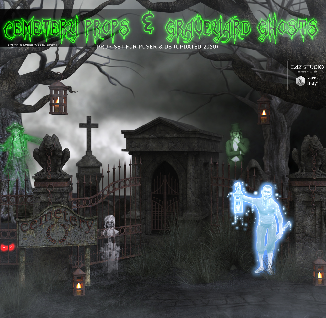 Cemetery Props and Graveyard Ghosts by N/A