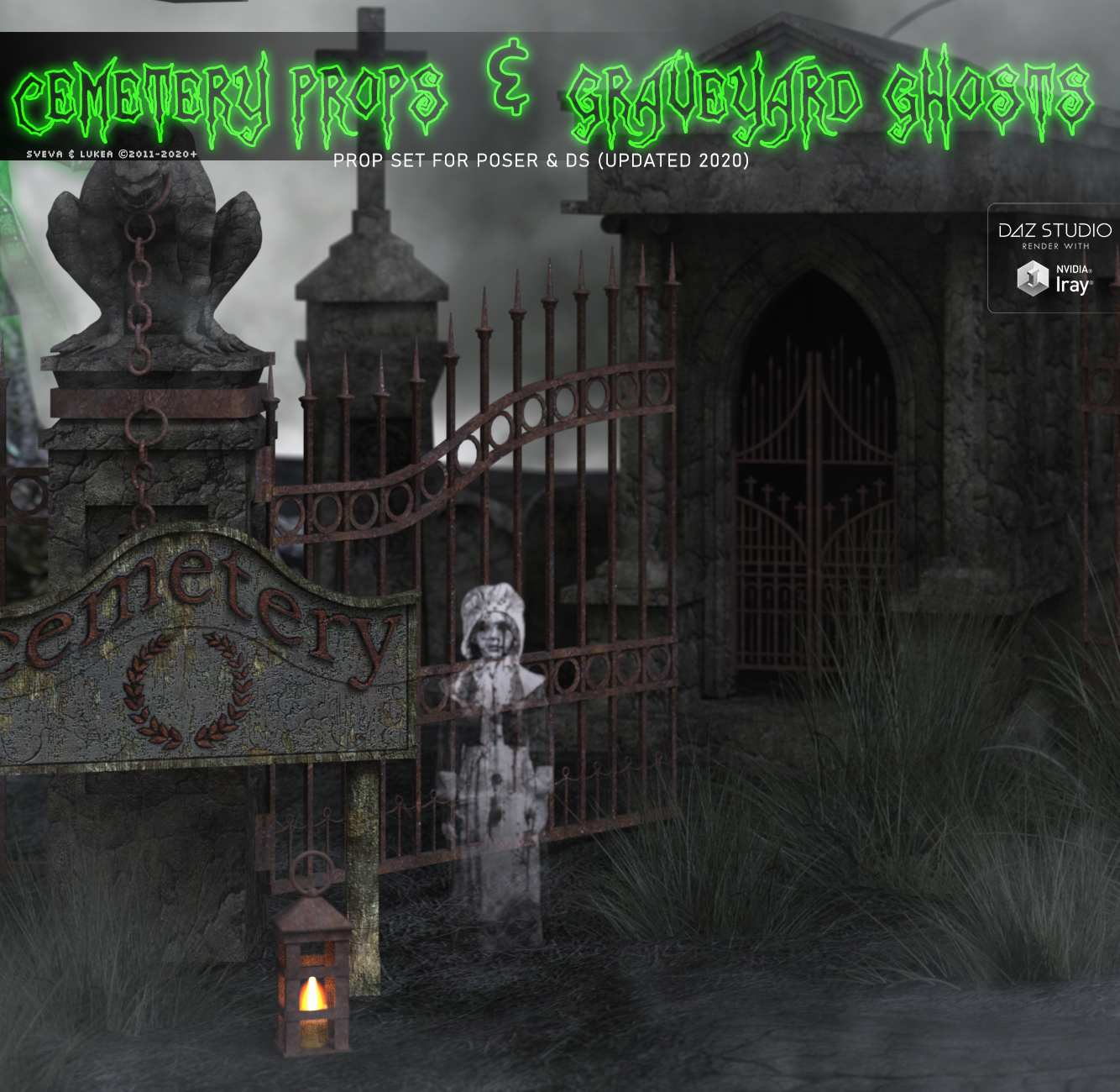 Cemetery Props and Graveyard Ghosts by N/A
