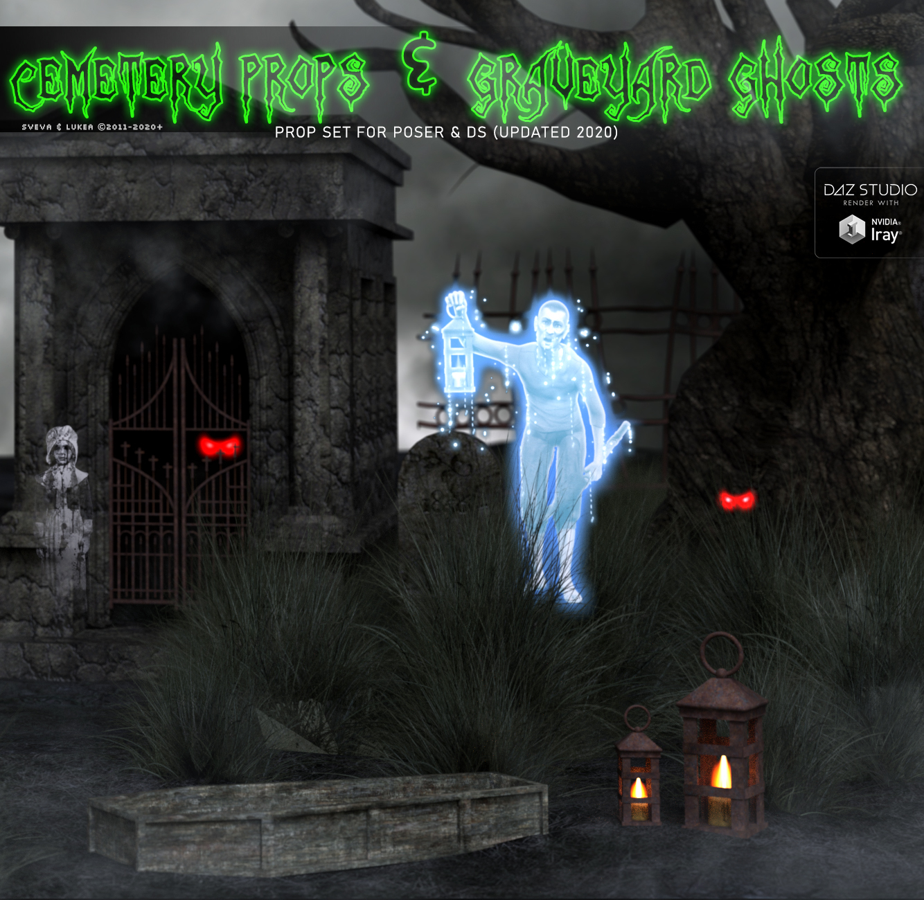 Cemetery Props and Graveyard Ghosts by N/A