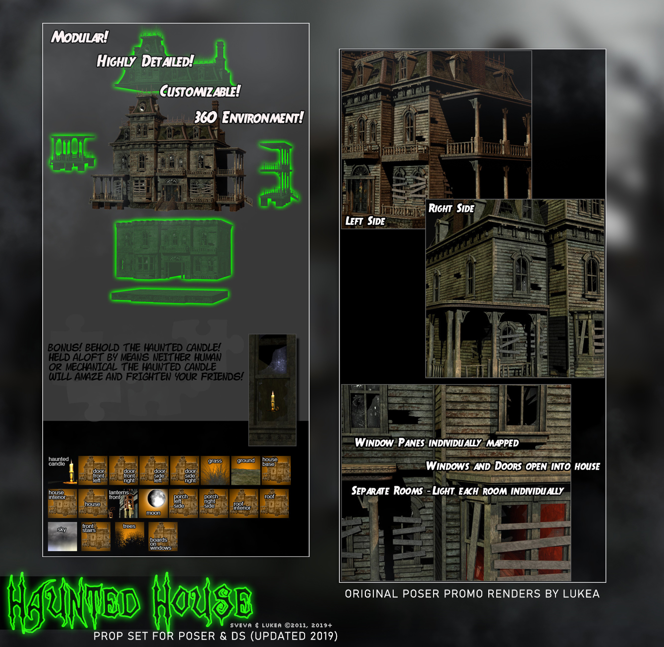 Haunted House Graveyard Props BUNDLE by N/A