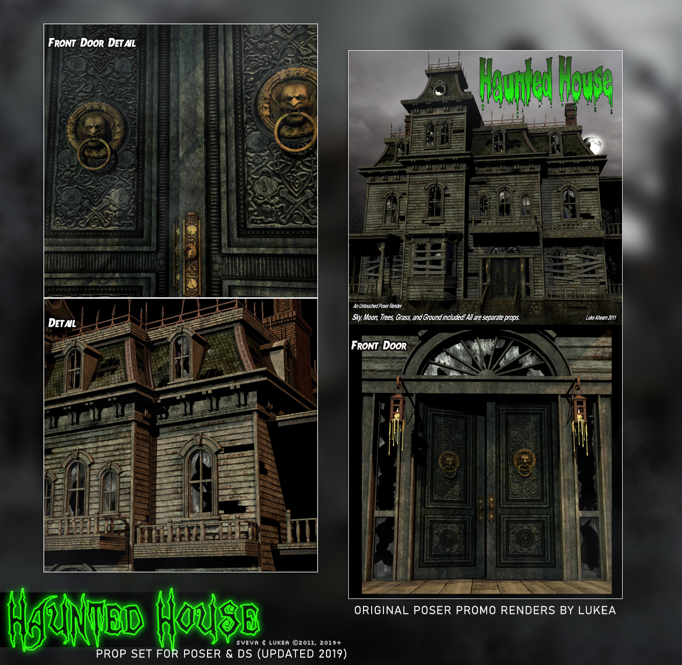 Haunted House Graveyard Props BUNDLE by N/A