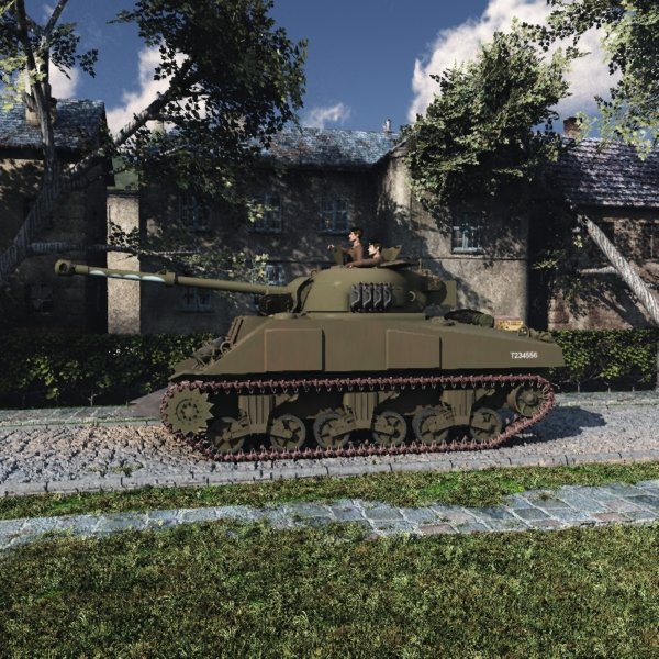 Sherman Firefly (for Poser) by N/A