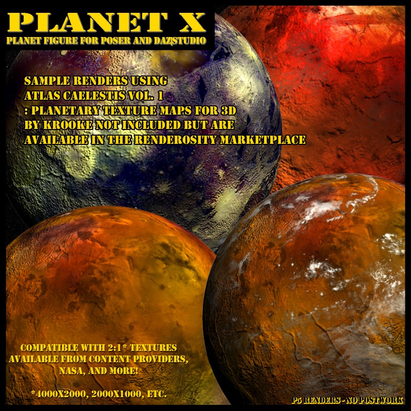 Planet X for Poser and Daz Studio by N/A