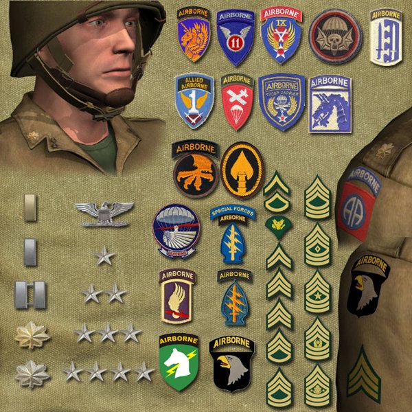 US Paratrooper WWII (Poser) by N/A