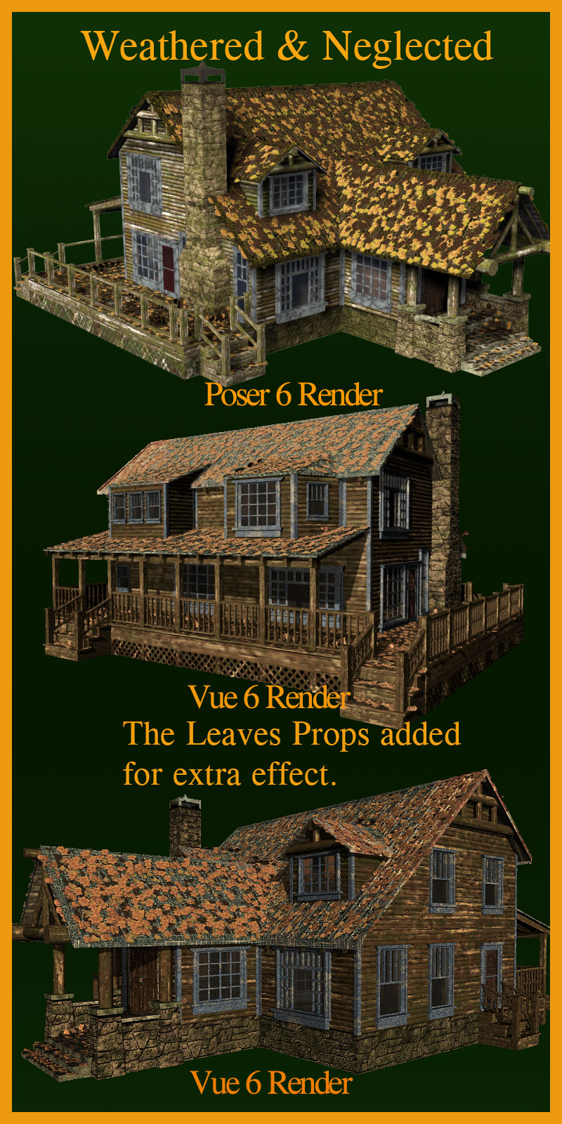 Resort Hunters Cabin (poser, vue, obj) by N/A