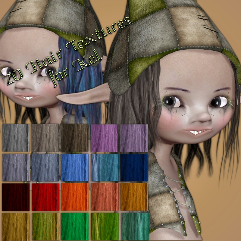 Kelm Hair Textures by N/A