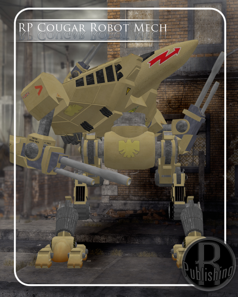 Cougar Robot Mech (Poser, Vue & OBJ) by N/A
