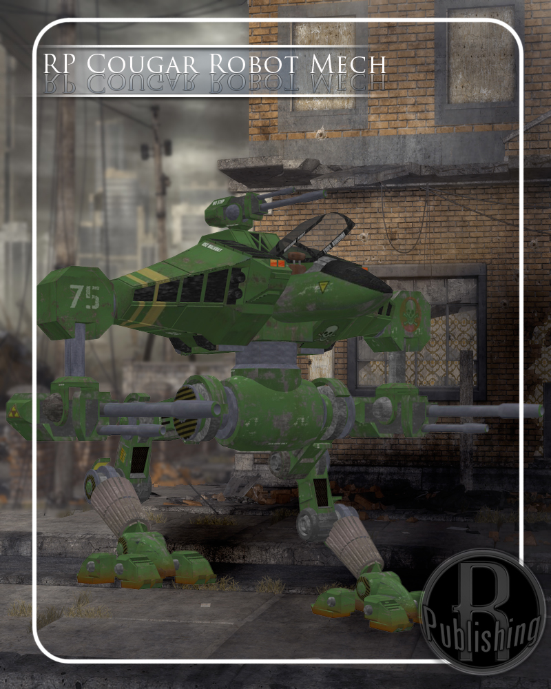 Cougar Robot Mech (Poser, Vue & OBJ) by N/A