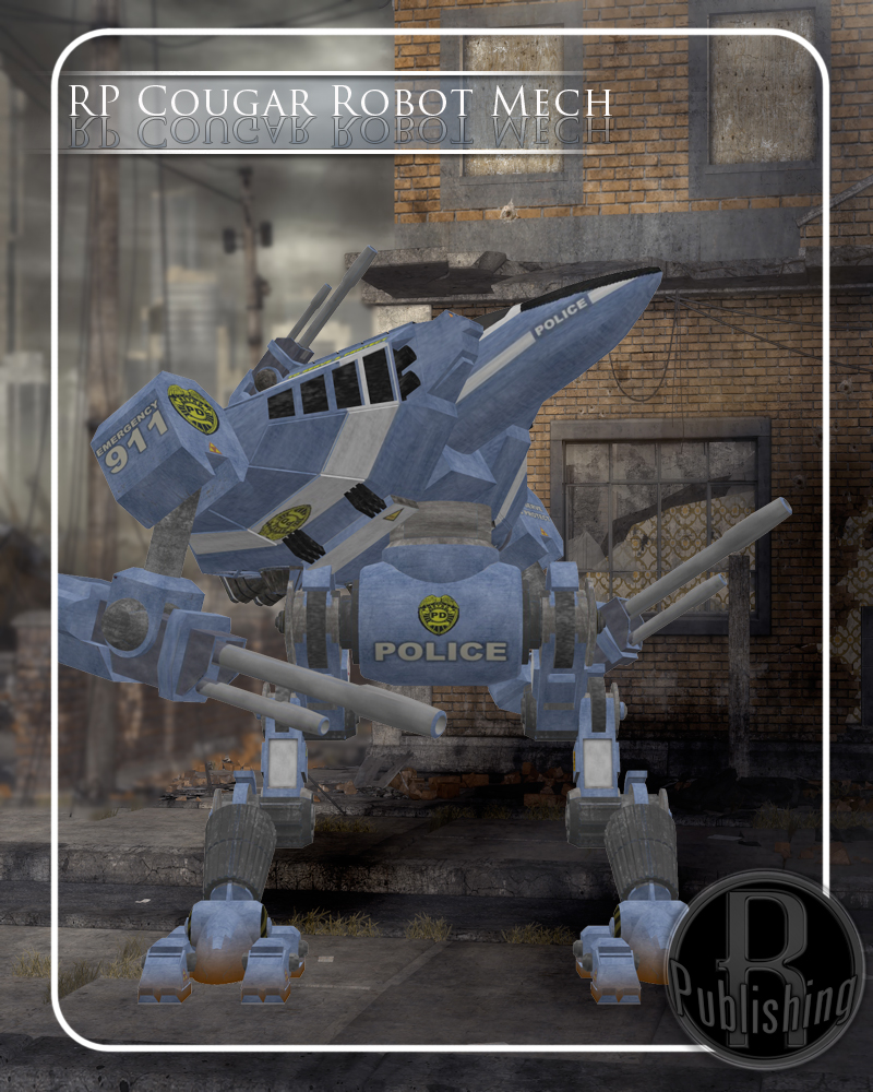 Cougar Robot Mech (Poser, Vue & OBJ) by N/A