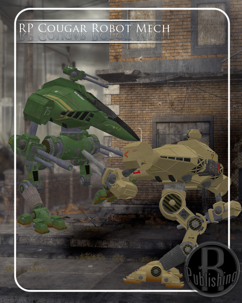 Cougar Robot Mech (Poser, Vue & OBJ) by N/A