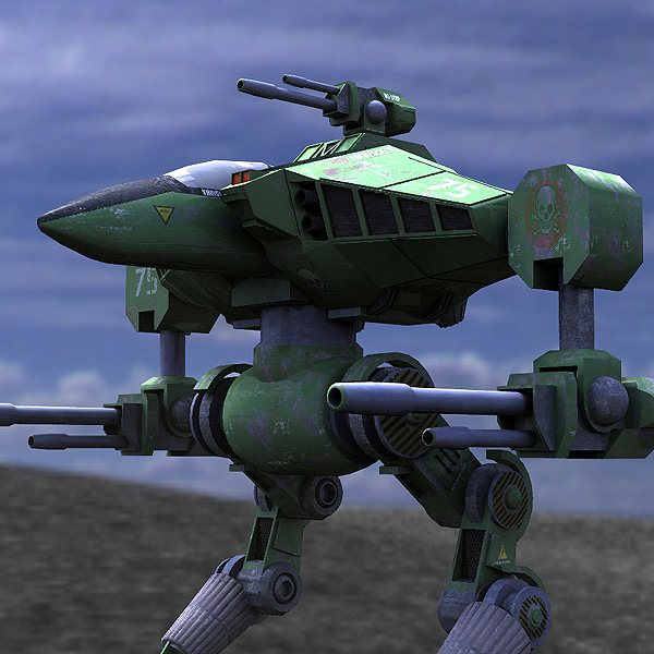 Cougar Robot Mech (Poser, Vue & OBJ) by N/A