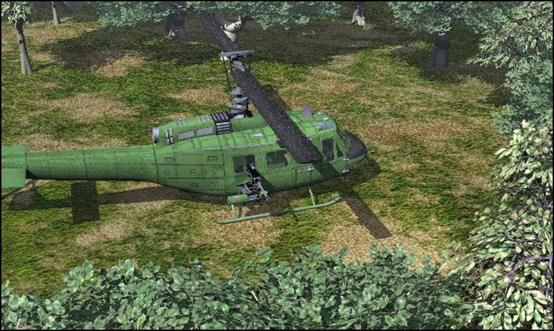 Huey Type Helicopter (Poser, Vue & OBJ) by N/A