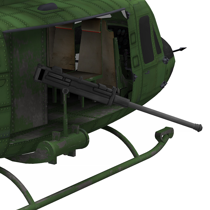 Huey Type Helicopter (Poser, Vue & OBJ) by N/A