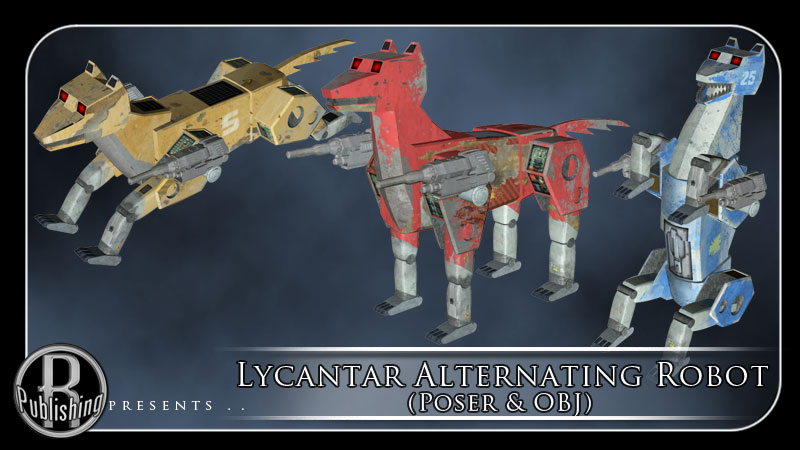 Lycantar Alternating Robot (Poser & OBJ) by N/A