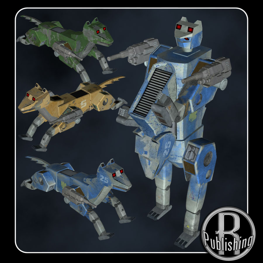 Lycantar Alternating Robot (Poser & OBJ) by N/A