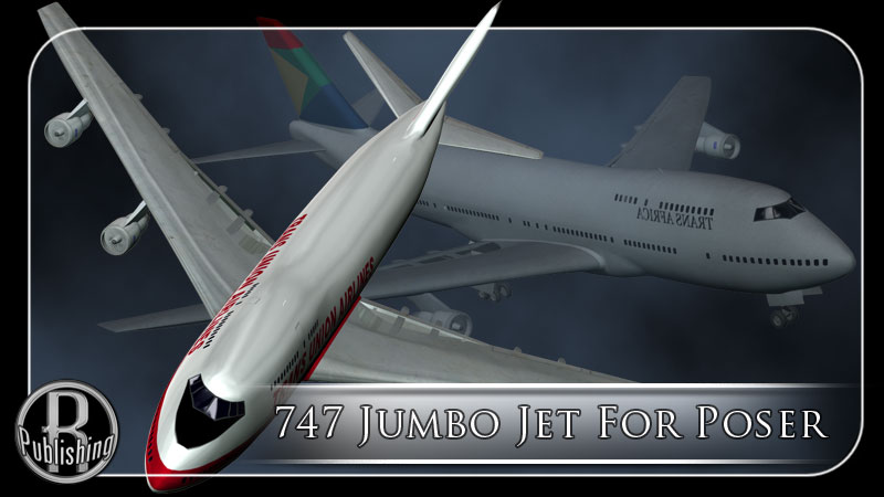 747 Jumbo Jet (Poser, VUE & OBJ) by N/A