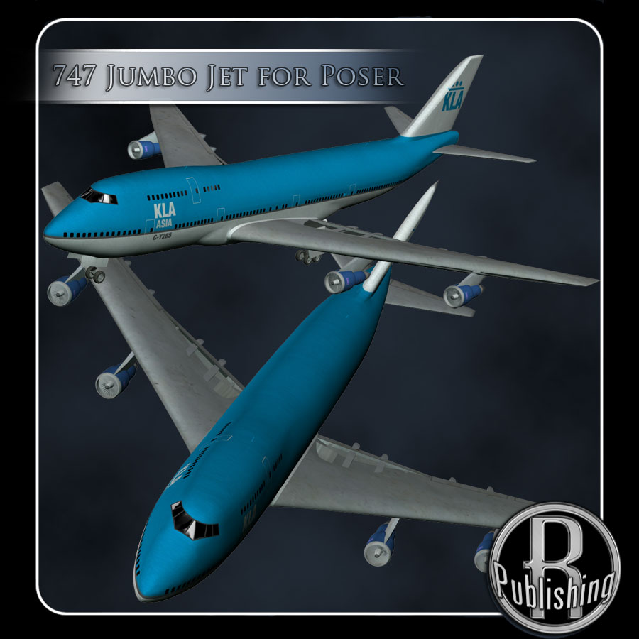 747 Jumbo Jet (Poser, VUE & OBJ) by N/A