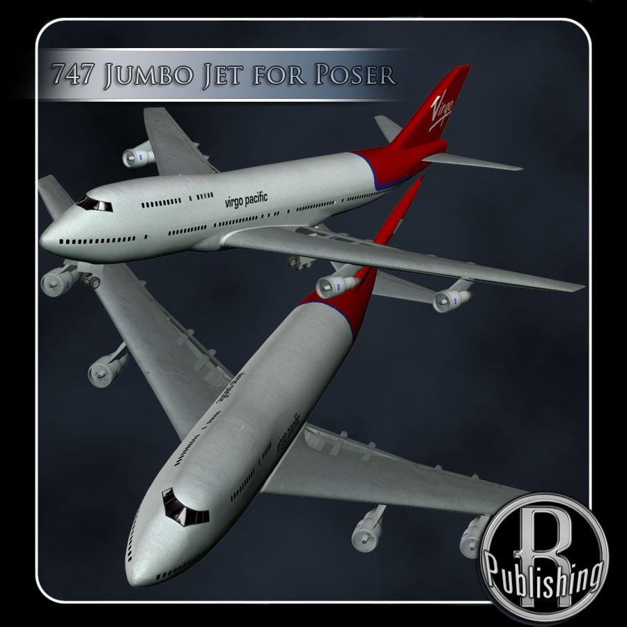 747 Jumbo Jet (Poser, VUE & OBJ) by N/A