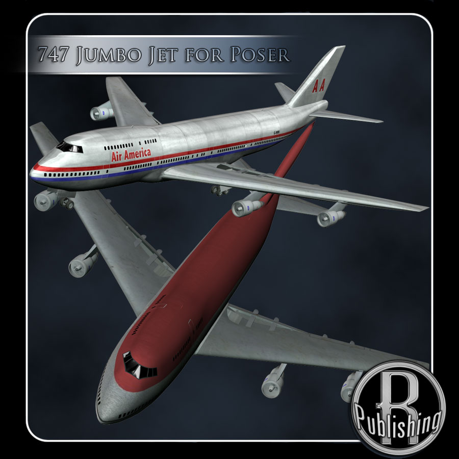 747 Jumbo Jet (Poser, VUE & OBJ) by N/A