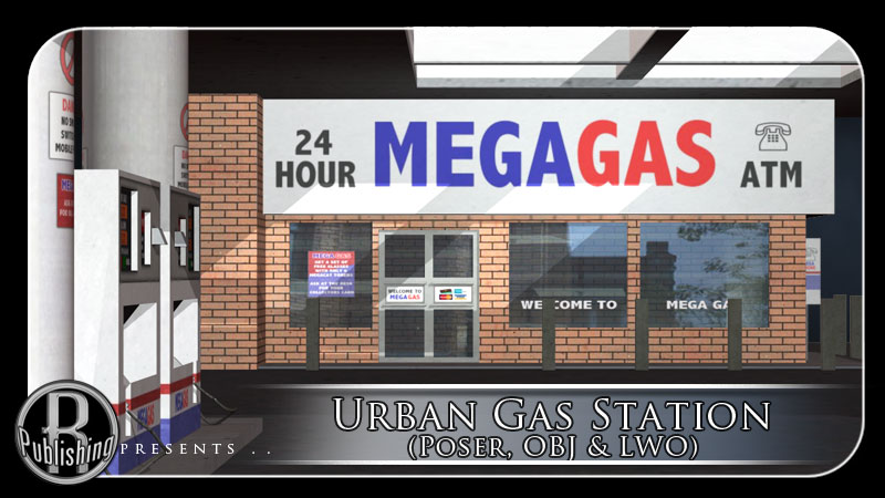 Urban Gas Station (Poser, OBJ & LWO) by N/A