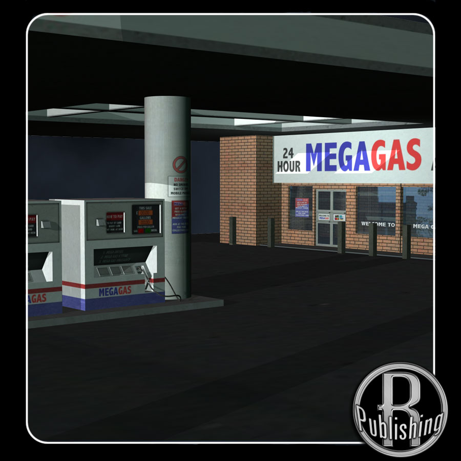 Urban Gas Station (Poser, OBJ & LWO) by N/A