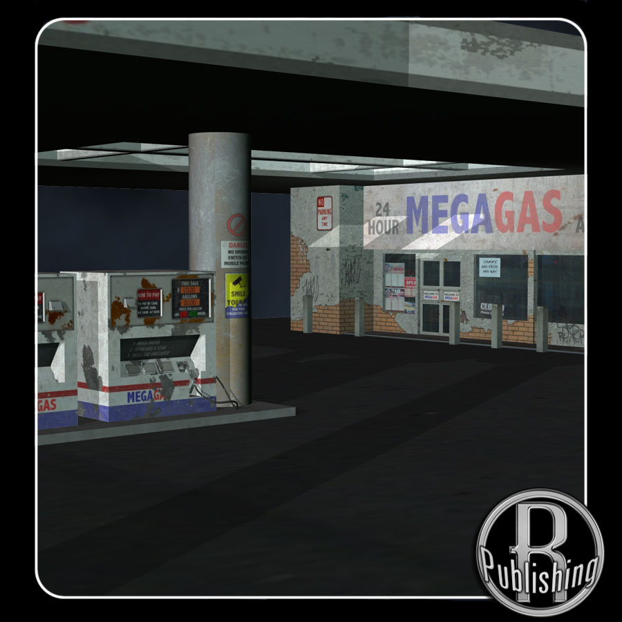 Urban Gas Station (Poser, OBJ & LWO) by N/A