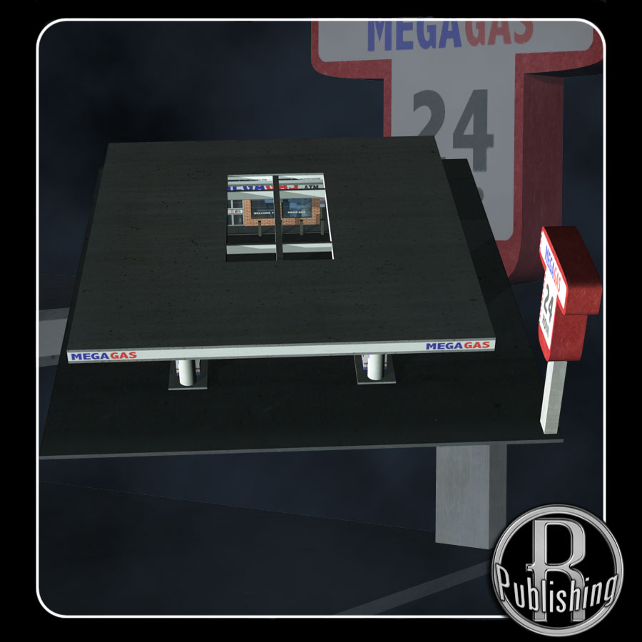 Urban Gas Station (Poser, OBJ & LWO) by N/A