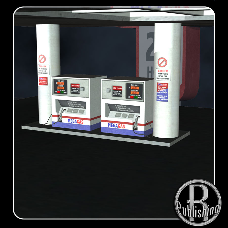Urban Gas Station (Poser, OBJ & LWO) by N/A