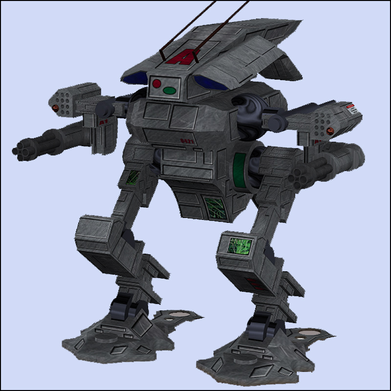 Grasshopper Mech (Poser & OBJ) by N/A