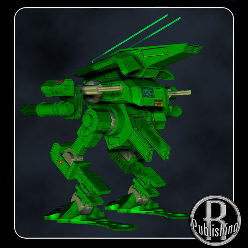 Grasshopper Mech (Poser & OBJ) by N/A