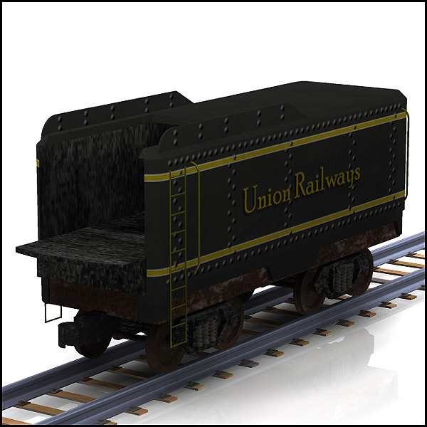 Coal Tender (Poser, Vue & OBJ) by N/A