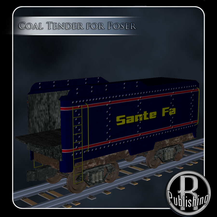 Coal Tender (Poser, Vue & OBJ) by N/A