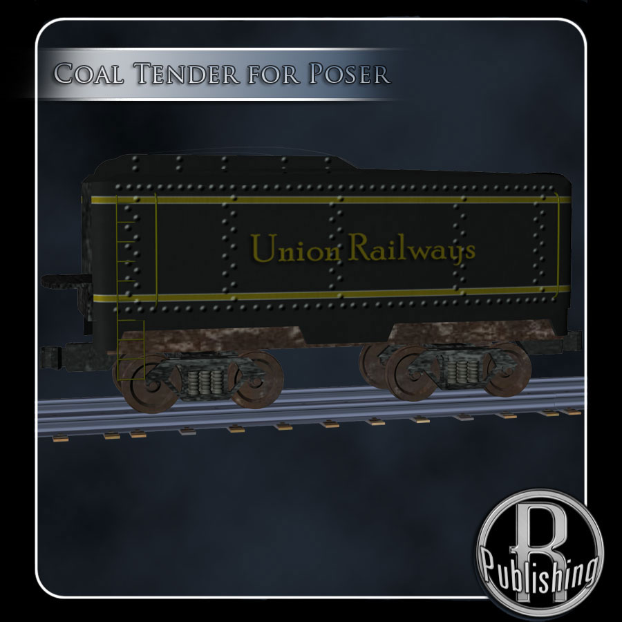Coal Tender (Poser, Vue & OBJ) by N/A