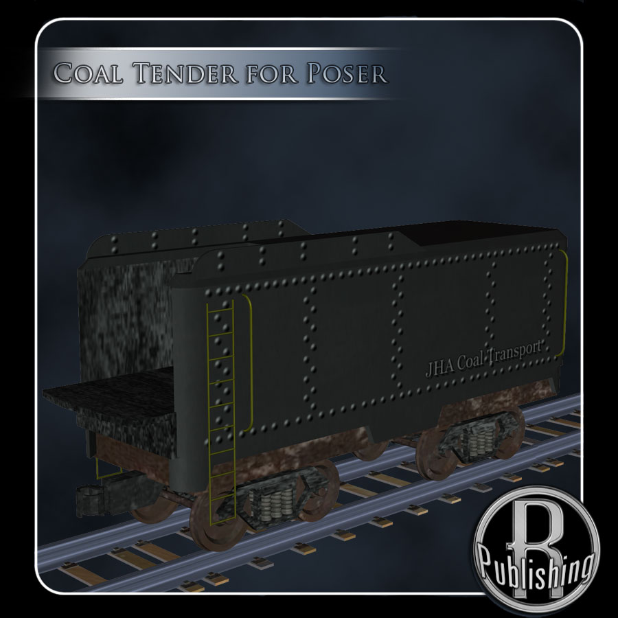 Coal Tender (Poser, Vue & OBJ) by N/A