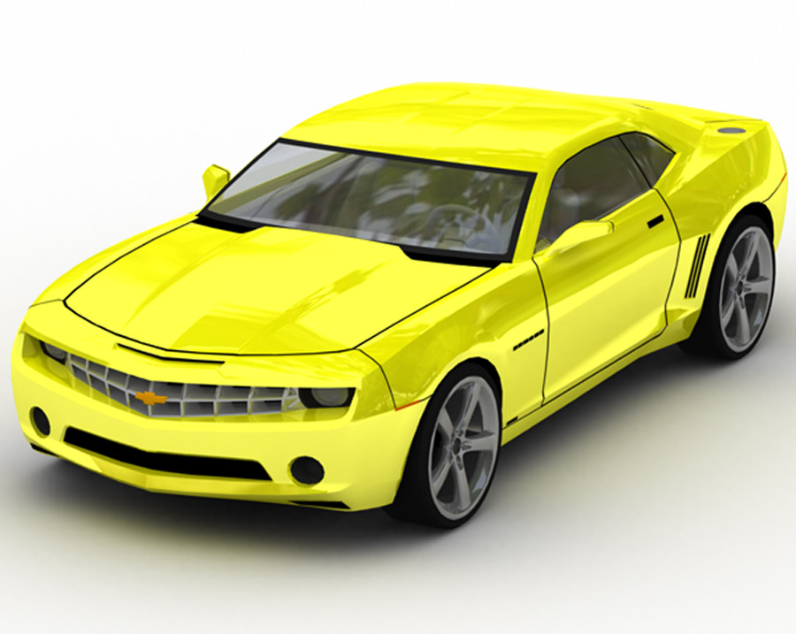 Chevrolet Camaro 2007 (3DS, LWO & OBJ) by N/A