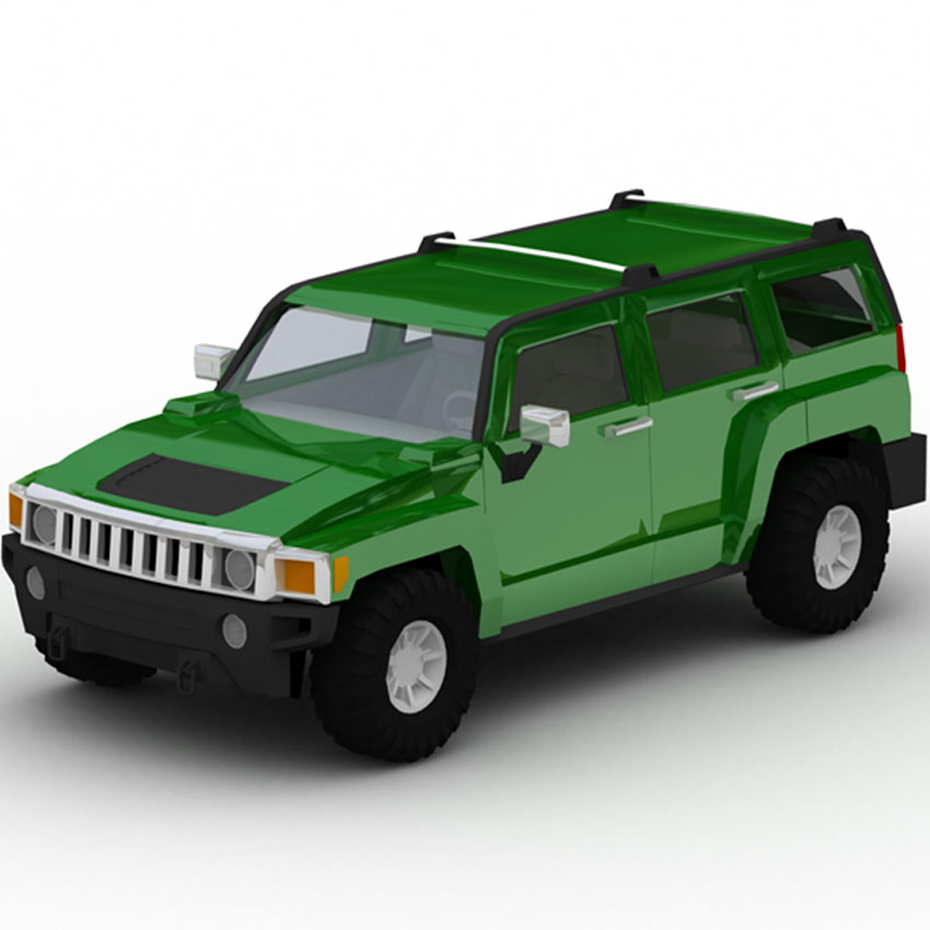 Hummer H3 2008 (3DS, LWO& OBJ) by N/A