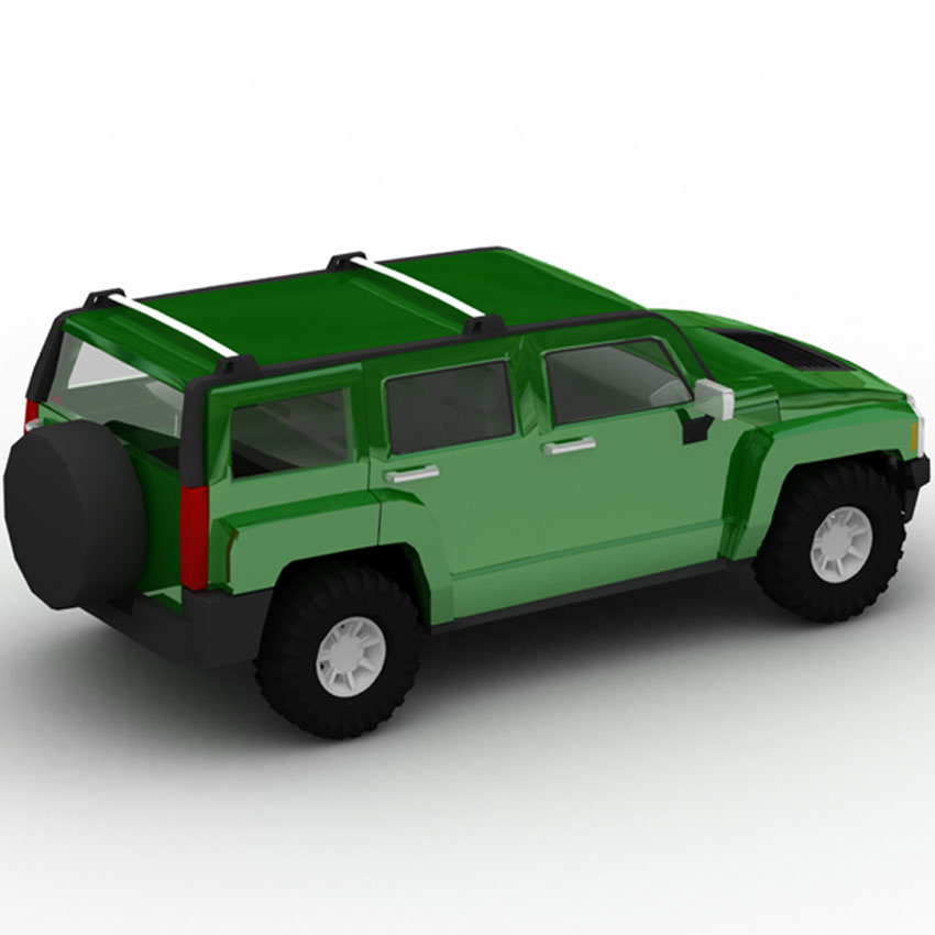 Hummer H3 2008 (3DS, LWO& OBJ) by N/A